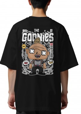 Oversized T-Shirt Sloth The Goonies Pop Culture Black