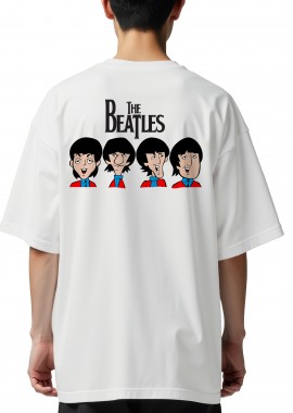 Rock Avenue - Oversized T-Shirt The Beatles Rock Avenue White