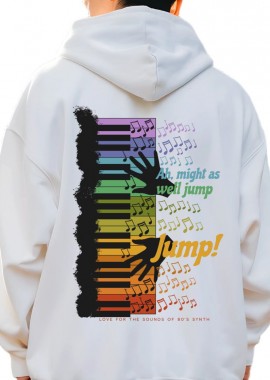 Pop Culture - Hoodie Music Jump Pop Culture White