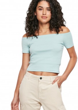 Urban Classics - Γυναικεία Μπλούζα Off Shoulder Rib TB1500 Urban Classics Seablue