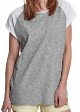 Urban Classics - Γυναικείο T-shirt TB1913-01219 Urban Classics Raglan Tee Grey/White