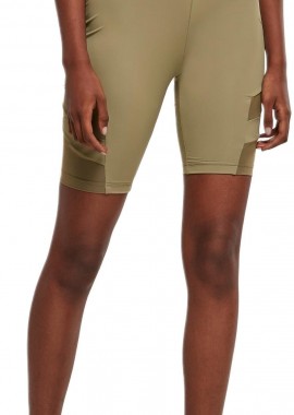 Urban Classics - Γυναικείο Ποδηλατικό Σορτς High Waist Tech Mesh TB4354-00472 Urban Classics Khaki