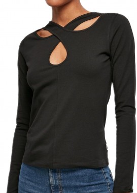 Urban Classics - Γυναικεία Μακρυμάνικη Μπλούζα TB5479 Urban Classics Black