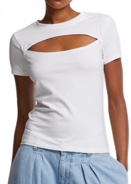 Urban Classics - Γυναικείο T-Shirt Short Cut Out TB7454 Urban Classics White
