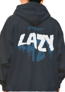 Hoodie Lazy Pop Culture Black
