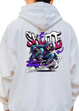 Pop Culture - Hoodie Skate Pop Culture White