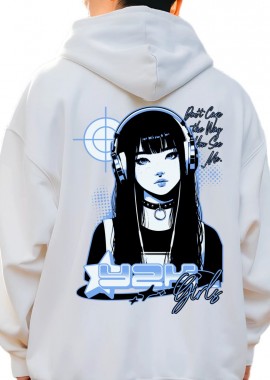 Pop Culture - Hoodie Y2K Girl Pop Culture White