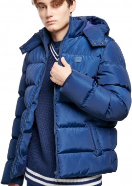 Μπουφάν Puffer με Κουκούλα TB1807-04008 Urban Classics spaceblue
