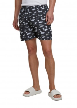 Ανδρικό Μαγιό TB2679-00826 Urban Classics Black/White