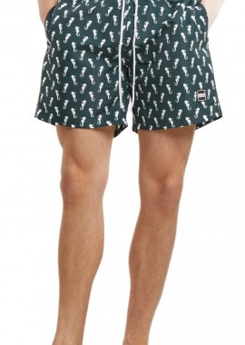 Μαγιό TB2679 Urban Classics Pattern darkgreenseahorse
