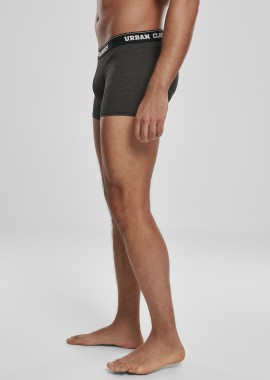 Urban Classics - Σετ 3 Τεμαχίων Boxer Shorts TB3540-02468 Urban Classics branding AOP/black/charcoal
