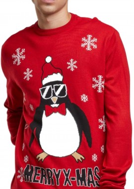 Urban Classics - Πουλόβερ Christmas Sweater TB7267-00199 Urban Classics Red