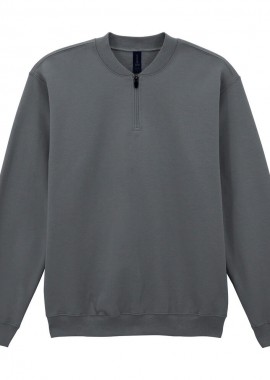 Gildan - Φούτερ με Φερμουάρ 1/4 SF008 Gildan Softstyle Midweight Fleece Charcoal