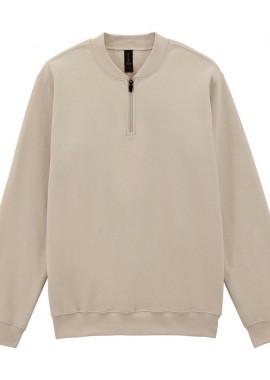 Φούτερ με Φερμουάρ 1/4 SF008 Gildan Softstyle Midweight Fleece Sand