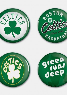 Wincraft Nba Btn 4Pk B Celtics (9000179209_30779)