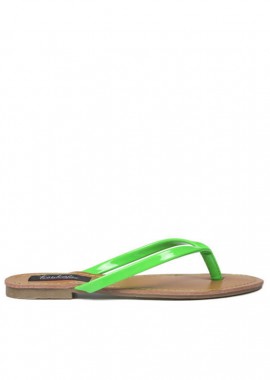 Παντόφλες πράσινες λουστρίνι ΠΡΑΣΙΝΟ