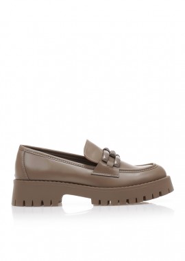 Oxfords πούρο δερματίνη με διακοσμητική αγκράφα ΠΟΥΡΟ