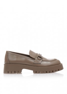 Oxfords πούρο δερματίνη με διακοσμητική αγκράφα ΠΟΥΡΟ