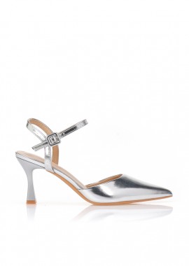 Γόβες slingback δερματίνη ΑΣΗΜΙ