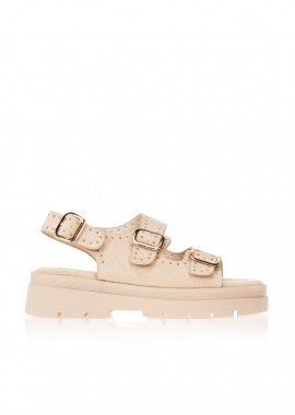 Flatforms μπεζ με τρουκς ΜΠΕΖ