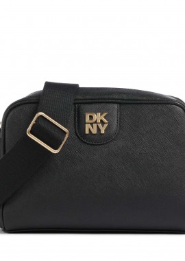 DKNY - Γυναικεία Δερμάτινη Τσάντα Χιαστί DKNY R43EKV85 Μαύρη
