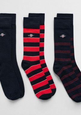 Ανδρικές Κάλτσες Gant Σετ 3 Ζευγών 9960316 620 Bright Red