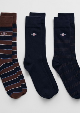 Ανδρικές Κάλτσες Gant Σετ 3 Ζευγών 9960316 433 Evening Blue