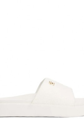 Tommy Hilfiger - Γυναικείες Παντόφλες Slide Tommy Hilfiger FW0FW08526 YBH Λευκές