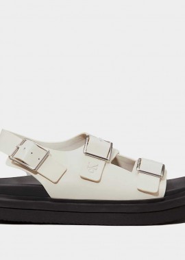 Γυναικεία Δερμάτινα Σανδάλια Calvin Klein YW0YW01785 AEO Μπεζ