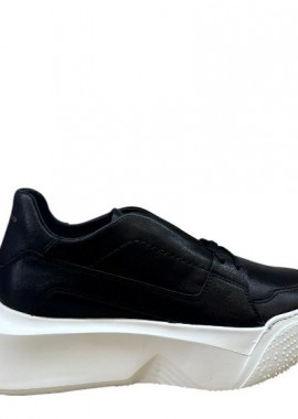 Ανδρικά Δερμάτινα Sneakers Makris X27 Black