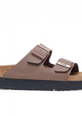 Γυναικείες Ανατομικές Παντόφλες Birkenstock Arizona Pap Platform Flex 1027417 Mocca Narrow Fit