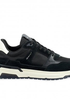 Ανδρικά Δερμάτινα Sneakers Gant Jeuton 31633015-G00 Μαύρα