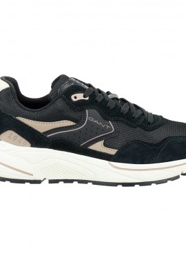 Ανδρικά Δερμάτινα Sneakers Gant Jaybro 31631159-G00 Μαύρα