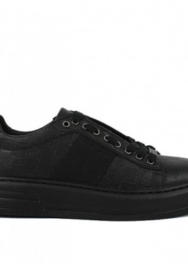 Renato Garini - Ανδρικά Sneakers Renato Garini Garda-683 Μαύρο Στάμπα V57006832S41