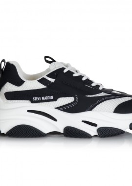 Steve Madden - Ανδρικά Sneakers Steve Madden Possess SM12000480-034 Μαύρο Λευκό