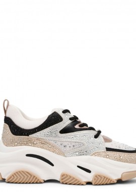 Steve Madden - Γυναικεία Sneakers Steve Madden Privy SM19000082-IB1 Ασημί Χρυσό Μαύρο