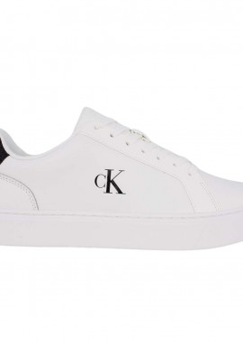 Ανδρικά Δερμάτινα Sneakers Calvin Klein YM0YM01447-01W Λευκά