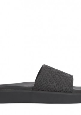 Tommy Hilfiger - Γυναικείες Παντόφλες Tommy Hilfiger Platform Pool Slide FW0FW07855 BDS Μαύρες