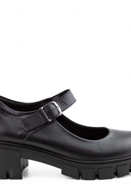 Γυναικεία Ανατομικά Δερμάτινα Loafers Ragazza 0758-Μαύρα