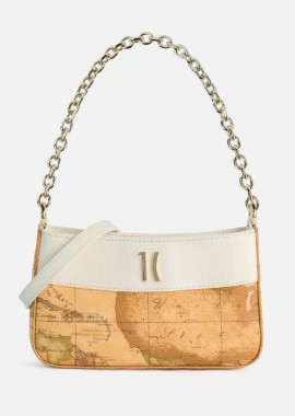 Alviero Martini 1a Classe - Γυναικεία Τσάντα Χιαστί Alviero Martini L PO42 G616 0905 Geo Map Λευκό
