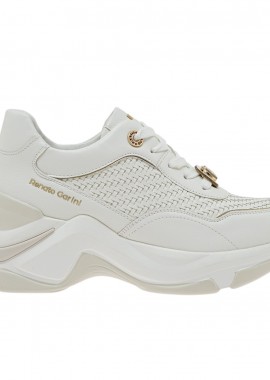 Renato Garini - Γυναικεία Sneakers Renato Garini 106-52RG20 Λευκό Πλεκτό W119R020326M