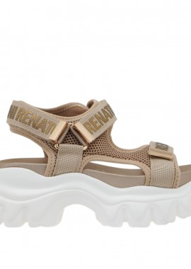 Γυναικεία Flatforms Renato Garini DMD-25061101-Gold Πλατίνα W428A1014L46