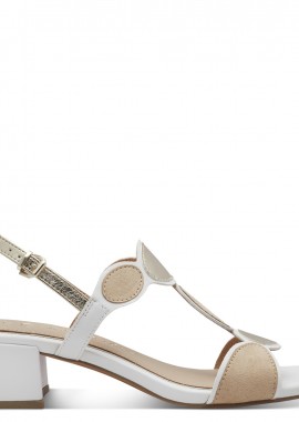 Γυναικεία Ανατομικά Πέδιλα Marco Tozzi 2-28231-44-197 Λευκό Comb