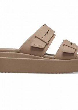 Γυναικείες Παντόφλες Crocs Brooklyn Sandal Lowwdg 207431 2Q9 Τάουπε