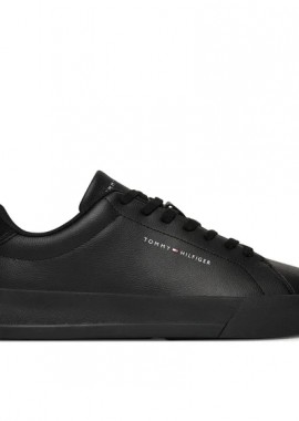 Tommy Hilfiger - Ανδρικά Δερμάτινα Sneakers Tommy Hilfiger FM0FM05367 0GJ Μαύρα