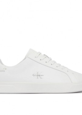 Calvin Klein - Γυναικεία Δερμάτινα Sneakers Calvin Klein HW0HW03295-0K4 Λευκά