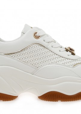 Renato Garini - Γυναικεία Sneakers Renato Garini 2360-61RG36 Λευκό Πλεκτό W119R636343M