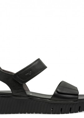 Tamaris Comfort - Γυναικεία Ανατομικά Δερμάτινα Πέδιλα Tamaris Comfort 8-88720-44 001 Μαύρο