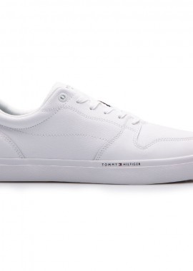 Ανδρικά Sneakers Tommy Hilfiger Leather FM0FM04139 YBR Λευκό
