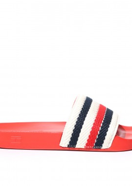 Γυναικείες Παντόφλες Tommy Hilfiger Pool Slide FW0FW07151 SNE Κόκκινες